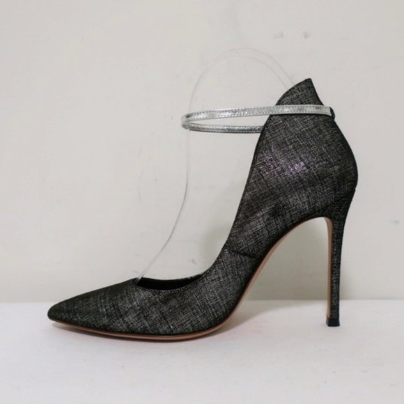 Gianvito Rossi High-Back Ankle Strap Pumps Sz 36.5 - Picture 7 of 11